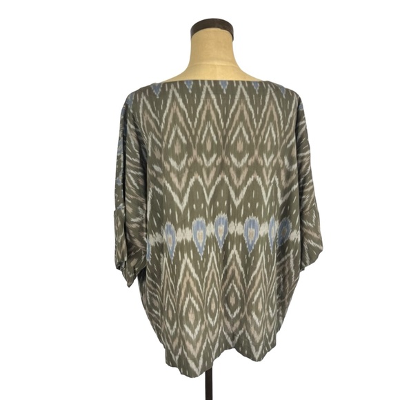 Pure Jill Lagenlook multicolored linen blend women’s oversized top SZ‎ XL - Picture 3 of 7